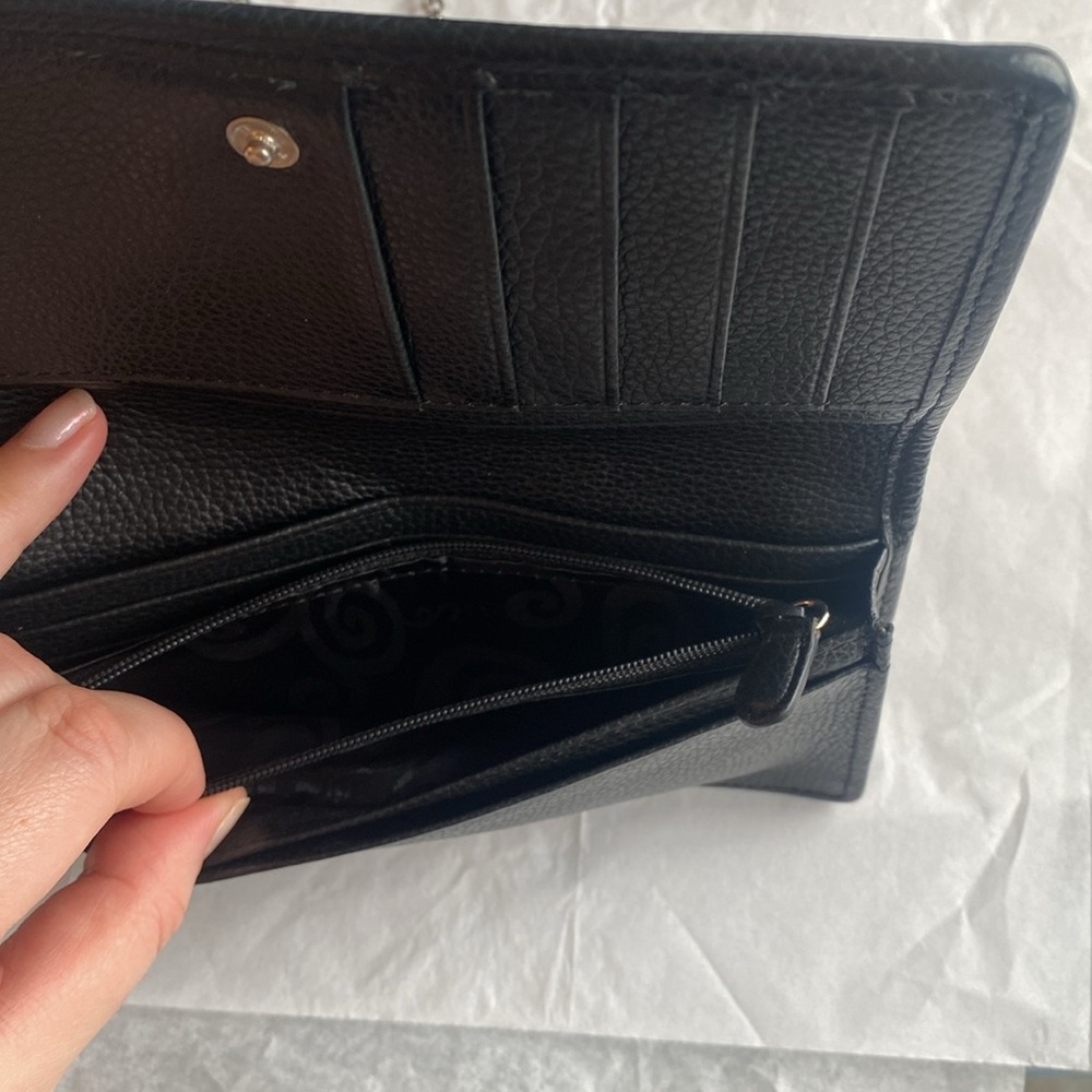 Brighton Pretty Tough "Rockmore" Python Leather Cross-Body Wallet - Picture 10 of 15